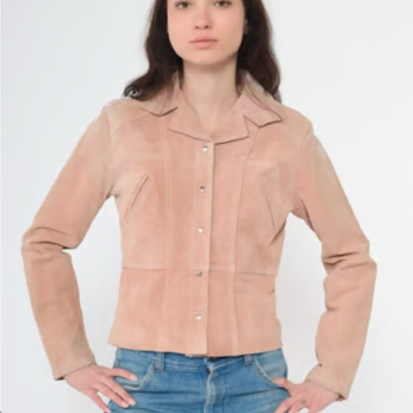 Wilsons Leather Maxima dusty Pink Suede Jacket size:L
Western Snap Button - Picture 1 of 15